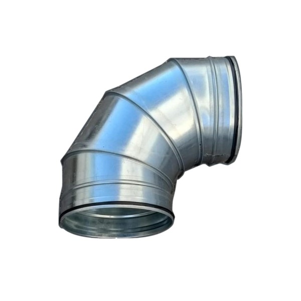 90° Elbow Ø150mm — circular ventilation ductwork fitting, galvanised spiral sheet steel