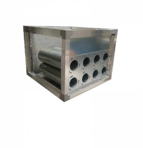 Modul de filtrare chimica UF_M 6 CARB 3000 — unitate completa cu 12 cartuse carbon activ