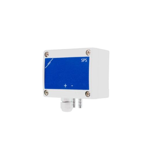 SPS-G-2K0 — differential pressure transmitter 8 selectable ranges 0–2,000 Pa, analogue output + Modbus RTU, IP54