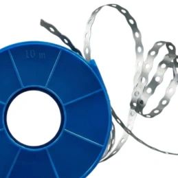 Bandă Perforată de Montaj — Oțel Zincat, Rolă 10m | 17×0,7 mm